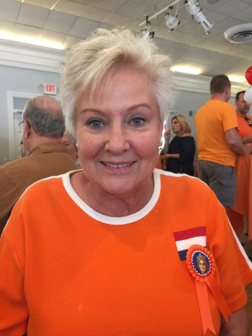 Marijke at Kings day party